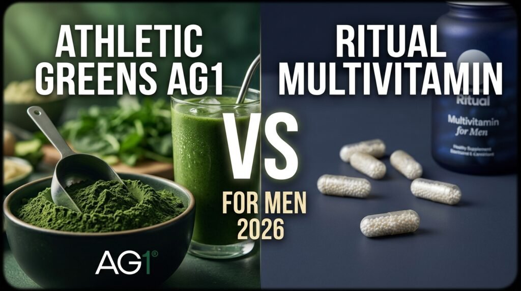Athletic Greens vs Ritual Multivitamin Best for Men 2026 comparison