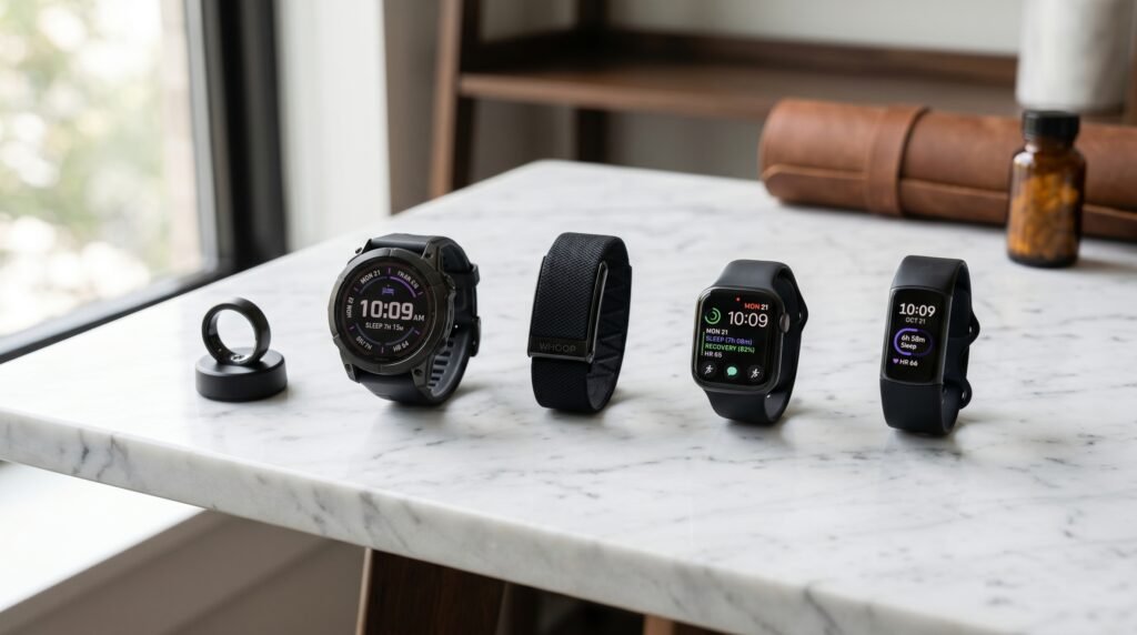 best sleep tracker for men 2026 oura ring garmin whoop
