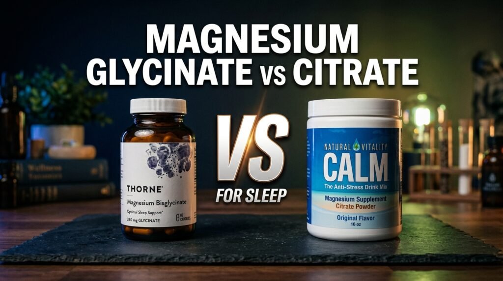 Magnesium Glycinate vs Citrate for Sleep: Which is Better? comparison supplements