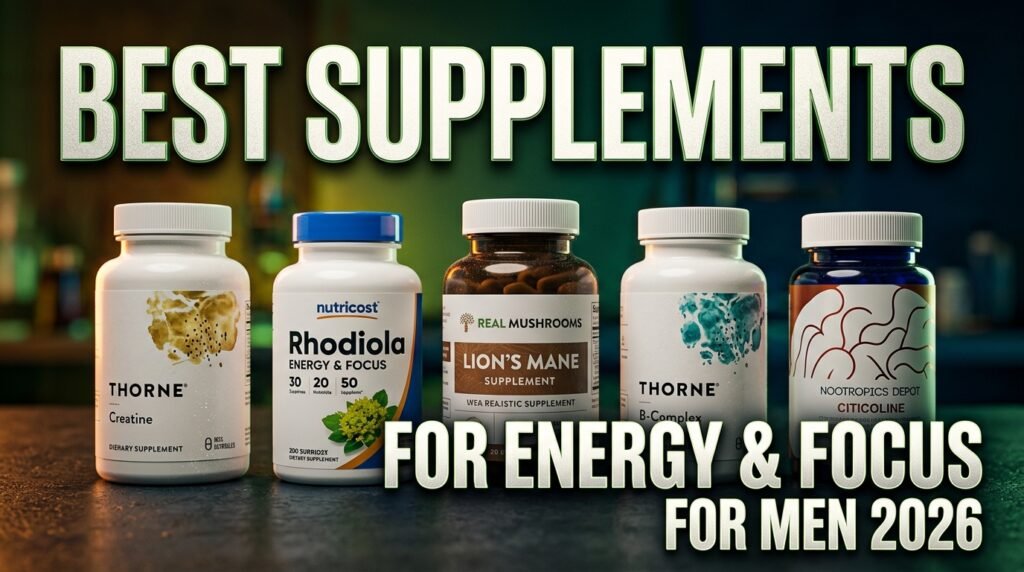 Best Supplements for Energy and Focus For Men 2026 daily stack