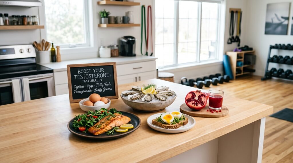 best foods to boost testosterone including eggs oysters and salmon