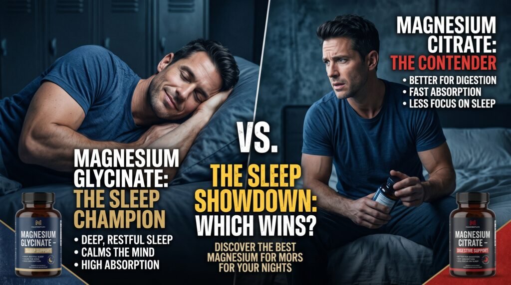 magnesium glycinate vs citrate supplements for sleep comparison