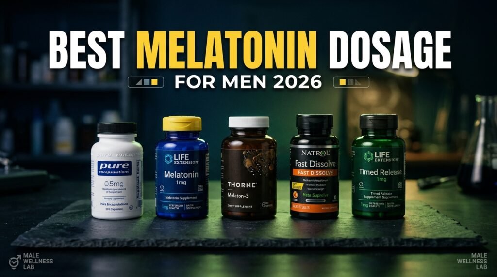 Best Melatonin Dosage for Men in 2026 low dose sleep supplement